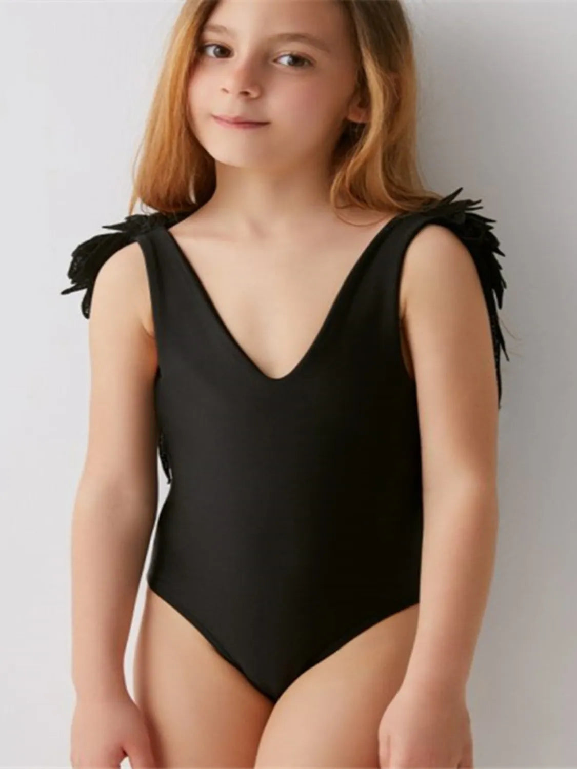Backless Wide Strap Parent-Child Swimwear